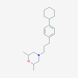 4-[3-(4-Cyclohexylphenyl)propyl]-2,6-dimethylmorpholine