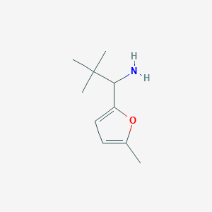 molecular formula C10H17NO B1443088 2,2-二甲基-1-(5-甲基呋喃-2-基)丙烷-1-胺 CAS No. 1248355-64-7