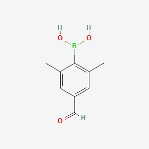 molecular formula C9H11BO3 B1443094 4-Formyl-2,6-dimethylphenylboronic acid CAS No. 1228829-13-7
