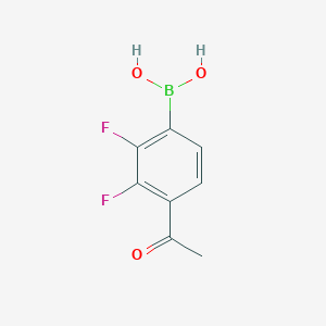 molecular formula C8H7BF2O3 B1443095 4-Acetyl-2,3-difluorophenylboronic acid CAS No. 1451390-78-5