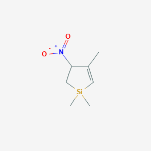 molecular formula C7H13NO2Si B14430999 1,1,4-Trimethyl-3-nitro-2,3-dihydro-1H-silole CAS No. 83092-47-1