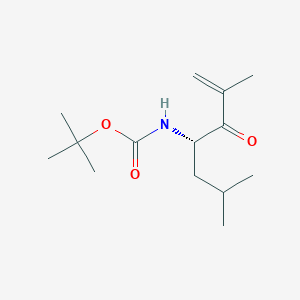 molecular formula C14H25NO3 B1443100 (S)-tert-butyl (2,6-dimethyl-3-oxohept-1-en-4-yl)carbamate CAS No. 247068-81-1