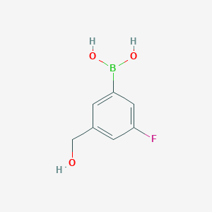 molecular formula C7H8BFO3 B1443116 3-氟-5-(羟甲基)苯基硼酸 CAS No. 1146614-40-5