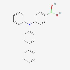 molecular formula C24H20BNO2 B1443128 (4-([1,1'-Biphenyl]-4-yl(phenyl)amino)phenyl)boronic acid CAS No. 1084334-86-0