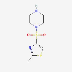 B1443137 1-[(2-Methyl-1,3-thiazol-4-yl)sulfonyl]piperazine CAS No. 1258826-79-7