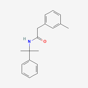 2-(3-Methylphenyl)-N-(2-phenylpropan-2-yl)acetamide