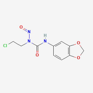 N'-2H-1,3-Benzodioxol-5-yl-N-(2-chloroethyl)-N-nitrosourea