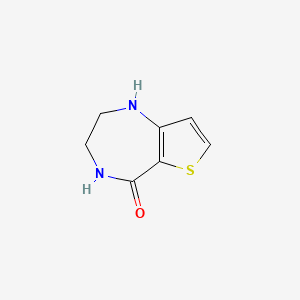 B1443142 1H,2H,3H,4H,5H-thieno[3,2-e][1,4]diazepin-5-one CAS No. 304021-16-7
