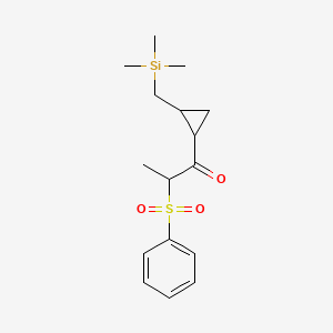 2-(Benzenesulfonyl)-1-{2-[(trimethylsilyl)methyl]cyclopropyl}propan-1-one