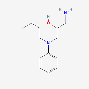 1-Amino-3-[butyl(phenyl)amino]propan-2-OL