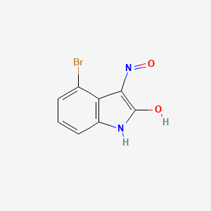 4-Bromo-3-(hydroxyamino)-2H-indol-2-one