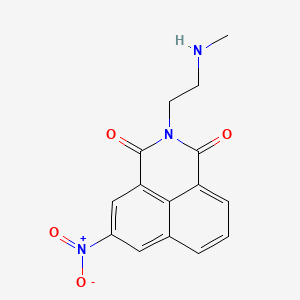 1H-Benz(de)isoquinoline-1,3(2H)-dione, 2-(2-(methylamino)ethyl)-5-nitro-