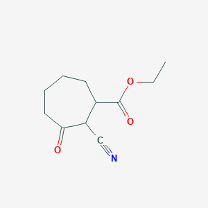 Ethyl 2-cyano-3-oxocycloheptane-1-carboxylate