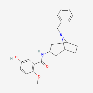 exo-5-Hydroxy-2-methoxy-N-(8-(phenylmethyl)-8-azabicyclo(3.2.1)oct-3-yl)benzamide