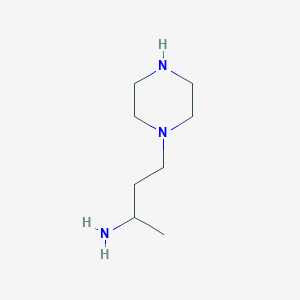 molecular formula C8H19N3 B144315 4-Piperazin-1-ylbutan-2-amine CAS No. 128364-84-1