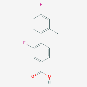B1443151 3-Fluoro-4-(4-fluoro-2-methylphenyl)benzoic acid CAS No. 1284930-58-0