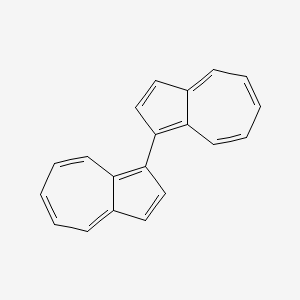 molecular formula C20H14 B14431524 1,1'-Biazulene CAS No. 82893-96-7