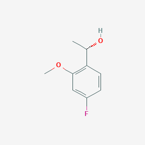 molecular formula C9H11FO2 B1443162 (1S)-1-(4-fluoro-2-methoxyphenyl)ethan-1-ol CAS No. 1344928-74-0