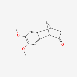 molecular formula C13H14O3 B14431625 6,7-Dimethoxy-3,4-dihydro-1,4-methanonaphthalen-2(1H)-one CAS No. 80583-01-3