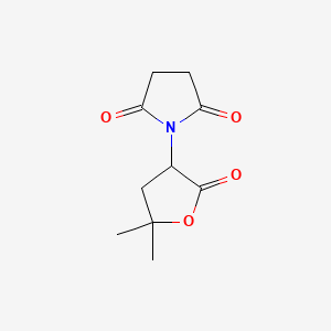 1-(5,5-Dimethyl-2-oxooxolan-3-yl)pyrrolidine-2,5-dione