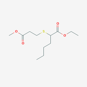 Ethyl 2-[(3-methoxy-3-oxopropyl)sulfanyl]hexanoate