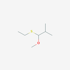 molecular formula C7H16OS B14431719 1-(Ethylsulfanyl)-1-methoxy-2-methylpropane CAS No. 78400-80-3