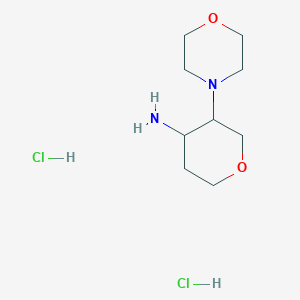 molecular formula C9H20Cl2N2O2 B1443173 3-(吗啉-4-基)氧杂环-4-胺二盐酸盐 CAS No. 1311313-60-6