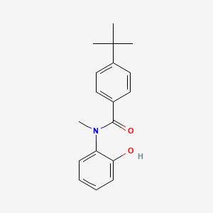 molecular formula C18H21NO2 B14431742 Benzamide, 4-(1,1-dimethylethyl)-N-(2-hydroxyphenyl)-N-methyl- CAS No. 78339-15-8