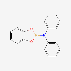 molecular formula C18H14NO2P B14431782 N,N-Diphenyl-2H-1,3,2-benzodioxaphosphol-2-amine CAS No. 78543-72-3