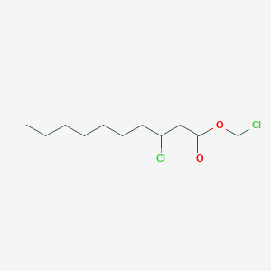 molecular formula C11H20Cl2O2 B14431819 3-Chlorodecanoic acid, chloromethyl ester CAS No. 80418-80-0