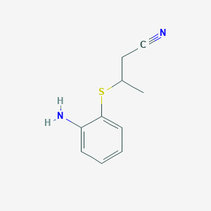 molecular formula C10H12N2S B1443184 3-[(2-氨基苯基)硫基]丁腈 CAS No. 1269151-68-9