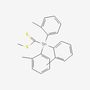 Methyl tris(2-methylphenyl)stannanecarbodithioate