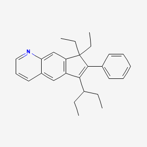 8,8-Diethyl-6-(pentan-3-YL)-7-phenyl-8H-cyclopenta[G]quinoline