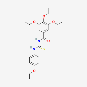 3,4,5-Triethoxy-N-[(4-ethoxyphenyl)carbamothioyl]benzamide