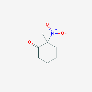 molecular formula C7H11NO3 B14431905 2-Methyl-2-nitrocyclohexan-1-one CAS No. 80594-87-2