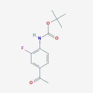molecular formula C13H16FNO3 B1443191 Boc 4-Acetyl-2-fluoroaniline CAS No. 811799-54-9