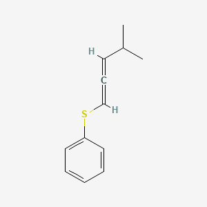 molecular formula C12H14S B14431976 [(4-Methylpenta-1,2-dien-1-yl)sulfanyl]benzene CAS No. 77084-82-3