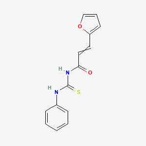 2-Propenamide, 3-(2-furanyl)-N-[(phenylamino)thioxomethyl]-