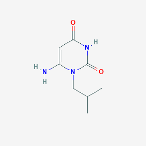molecular formula C8H13N3O2 B014432 6-氨基-1-异丁基嘧啶-2,4(1H,3H)-二酮 CAS No. 56075-75-3