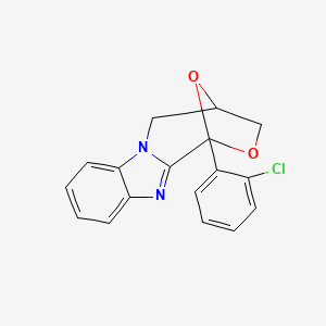 4,5-Dihydro-1-(2-chlorophenyl)-1,4-epoxy-1H,3H-(1,4)oxazepino(4,3-a)benzimidazole