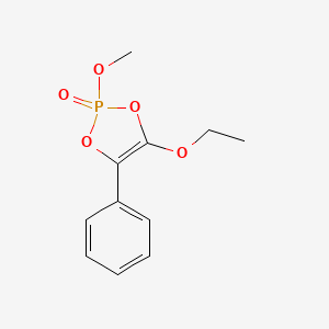 4-Ethoxy-2-methoxy-5-phenyl-2H-1,3,2lambda~5~-dioxaphosphol-2-one