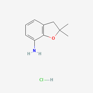 2,2-dimethyl-3H-1-benzofuran-7-amine;hydrochloride