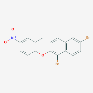 1,6-Dibromo-2-(2-methyl-4-nitrophenoxy)naphthalene