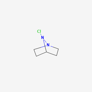 molecular formula C5H9ClN2 B14432049 7-Chloro-1,7-diazabicyclo[2.2.1]heptane CAS No. 79614-45-2