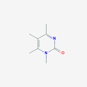 molecular formula C8H12N2O B14432071 1,4,5,6-Tetramethyl-2-pyrimidone CAS No. 78365-50-1