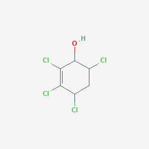 molecular formula C6H6Cl4O B14432086 2,3,4,6-Tetrachlorocyclohex-2-en-1-ol CAS No. 78137-68-5