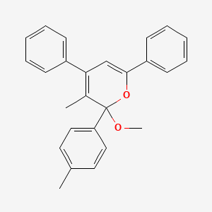 2-Methoxy-3-methyl-2-(4-methylphenyl)-4,6-diphenyl-2H-pyran