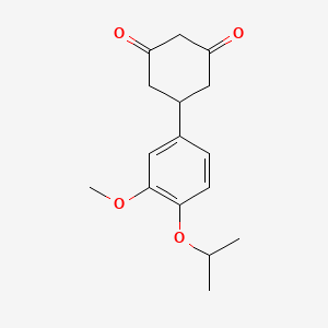 B1443210 5-(4-Isopropoxy-3-methoxyphenyl)cyclohexane-1,3-dione CAS No. 1255147-58-0