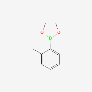 molecular formula C9H11BO2 B14432112 1,3,2-Dioxaborolane, 2-(2-methylphenyl)- CAS No. 80137-71-9