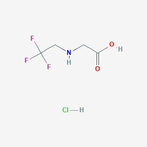 molecular formula C4H7ClF3NO2 B1443221 2-[(2,2,2-三氟乙基)氨基]乙酸盐酸盐 CAS No. 303049-67-4